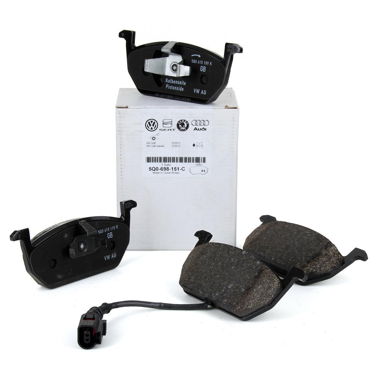 Front Brake Pad Set Original For Seat - Skoda - VW - Audi 2013-2015 - N Auto Express