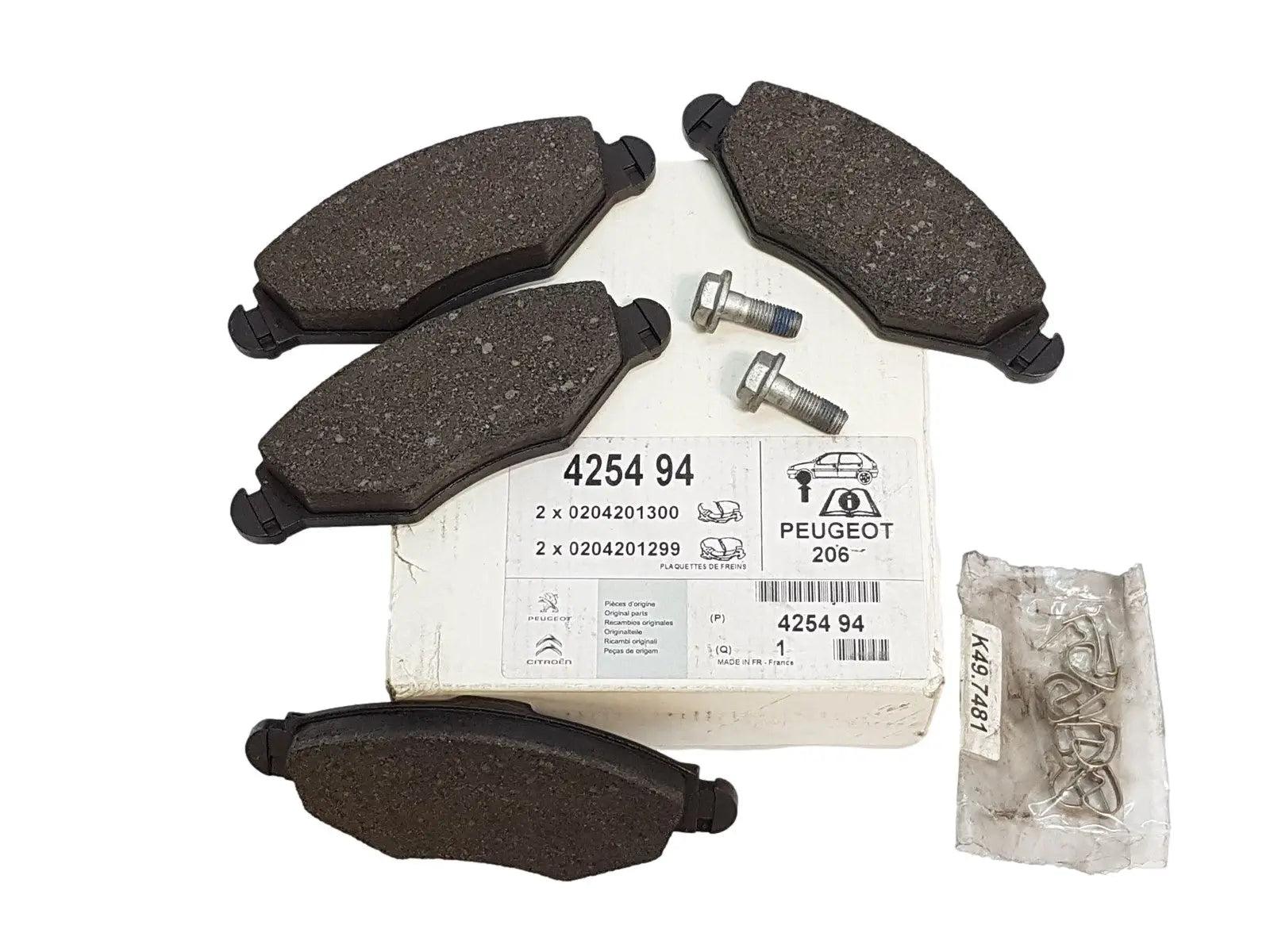 Front Brake Pads New Original Citroen Peugeot 206 Peugeot
